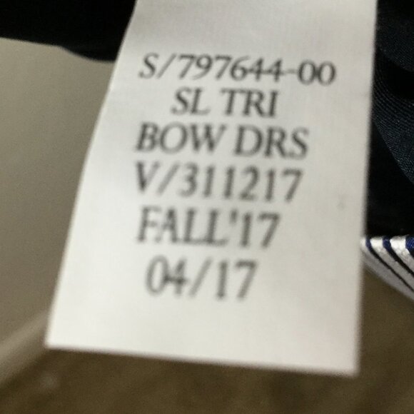 Banana Republic Navy Stripe Double Bow Shift Dress - Picture 10 of 10